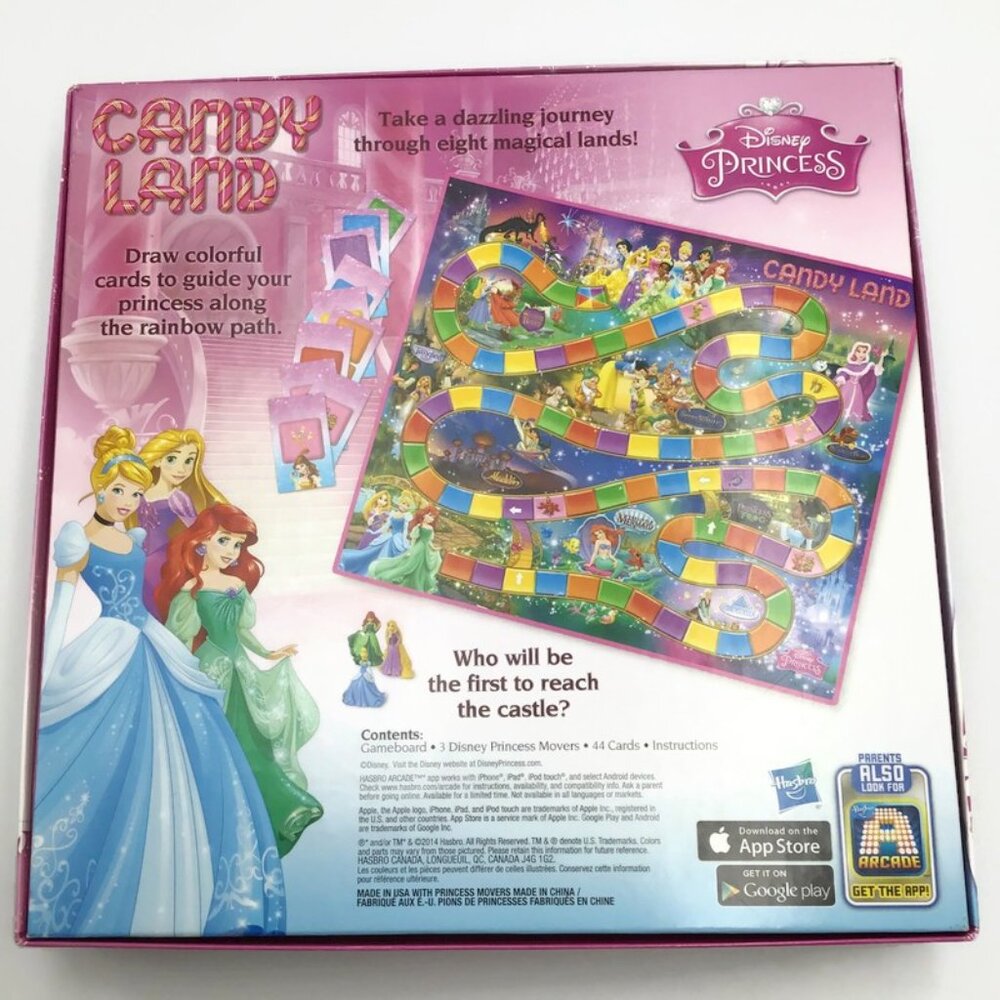 Candy Land Disney Princess Edition Board Game *Complete* Preschool Hasbro 2014 - Picture 8 of 9